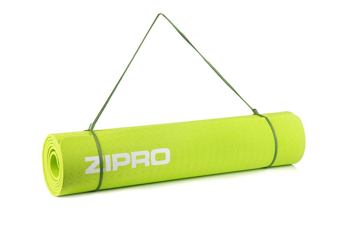 Gimnastikos kilimėlis Zipro TPE 183x61x0,6 cm, žalias цена и информация | Kilimėliai sportui | pigu.lt