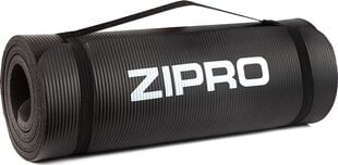 Коврик для йоги Zipro NBR 180x60x1,5 см, черного цвета цена и информация | Коврики для йоги, фитнеса | pigu.lt