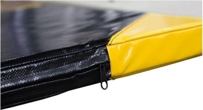 Gimnastikos čiužinys Marbo Sport 15110, 200x120 cm, geltonas/juodas kaina ir informacija | Kilimėliai sportui | pigu.lt
