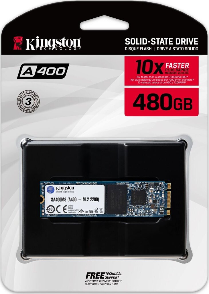 Kingston SA400M8/480G kaina ir informacija | Vidiniai kietieji diskai (HDD, SSD, Hybrid) | pigu.lt