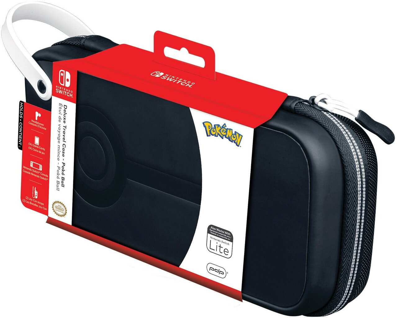 PDP Deluxe Travel dėklas - Poké Ball, skirtas Nintendo Switch/Nintendo Switch Lite kaina ir informacija | Žaidimų pultai  | pigu.lt