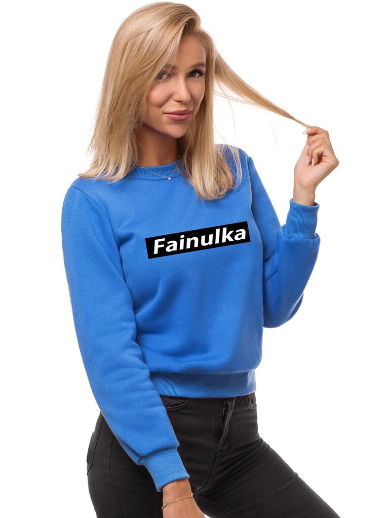 Džemperis moterims Fainulka, mėlynas kaina ir informacija | Džemperiai moterims | pigu.lt