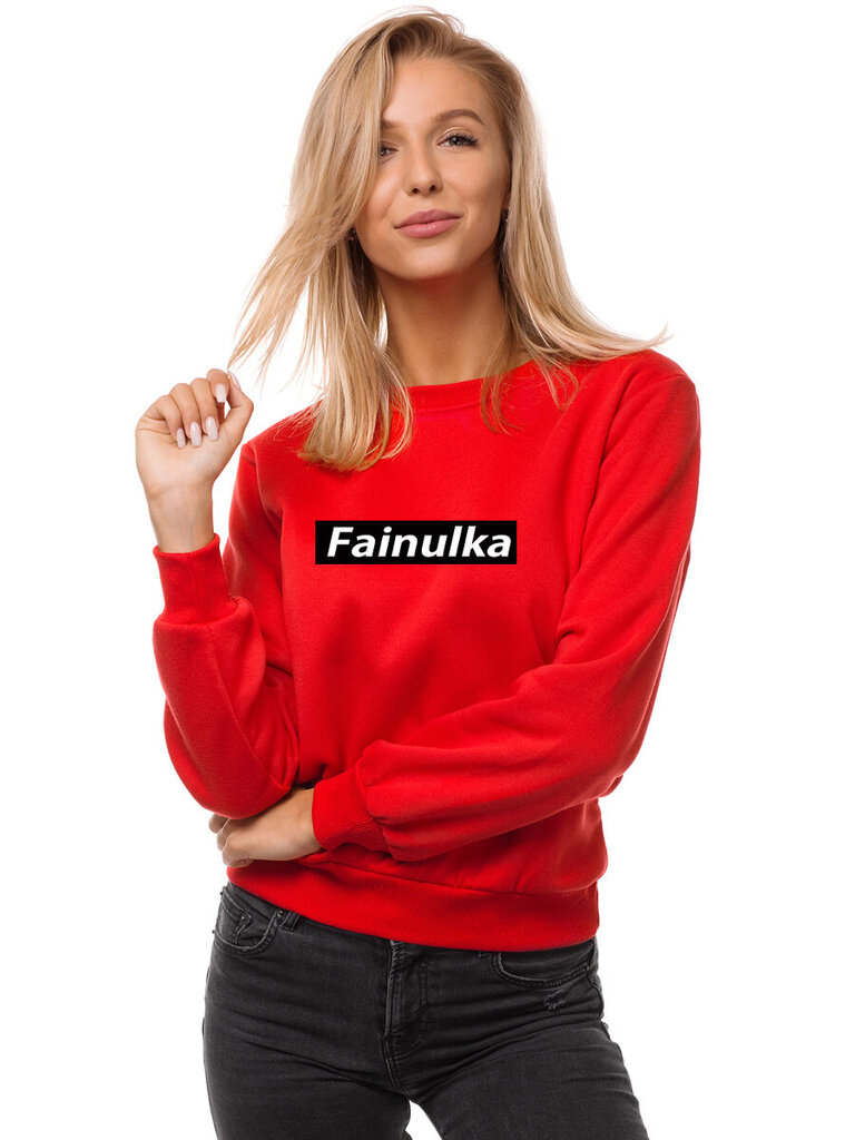 Džemperis moterims Fainulka, raudonas kaina ir informacija | Džemperiai moterims | pigu.lt