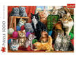 Dėlionė Trefl Cats Meeting 1000 d. цена и информация | Dėlionės (puzzle) | pigu.lt