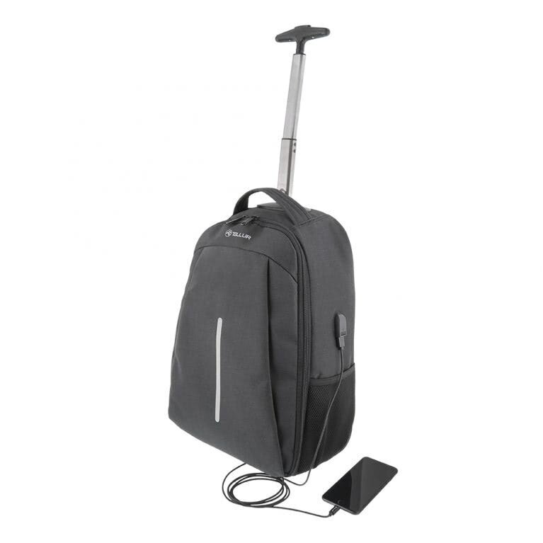 Tellur Kuprinė-lagaminas nešiojamam kompiuteriui 15.6", Juoda kaina ir informacija | Krepšiai, kuprinės, dėklai kompiuteriams | pigu.lt