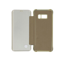 Tellur Book case Synthetic Leather with mirror, skirtas Samsung Galaxy S8, Auksinė цена и информация | Чехлы для телефонов | pigu.lt
