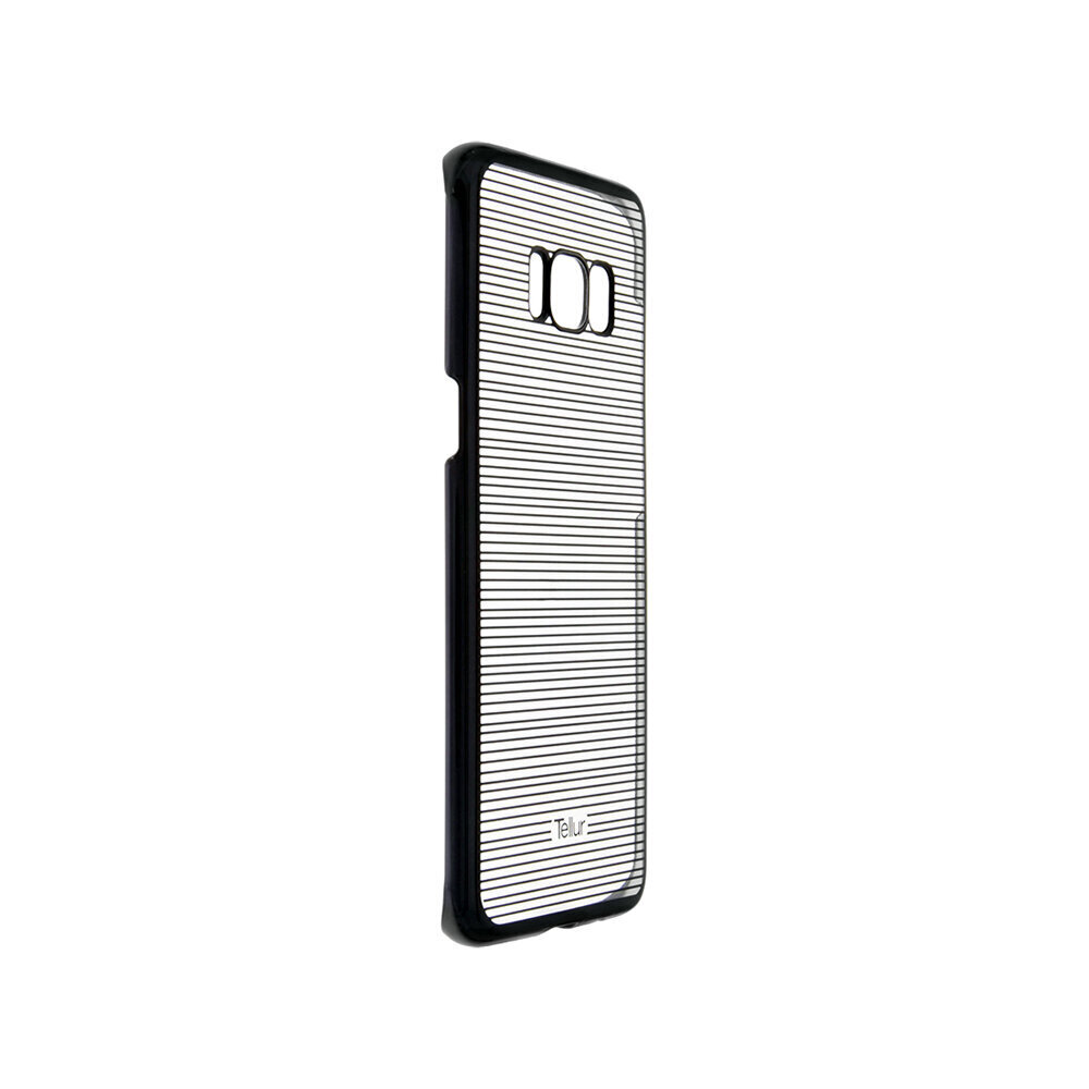 Tellur Horizontal Stripes Nugarėlė skirta Samsung Galaxy S8 Plus, Juoda kaina ir informacija | Telefono dėklai | pigu.lt
