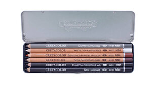 Pieštukų rinkinys Cretacolor Basic Drawing Set kaina ir informacija | Piešimo, tapybos, lipdymo reikmenys | pigu.lt