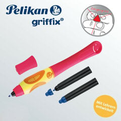 Rašiklis Pelikan Griffix T2, raudonas kaina ir informacija | Rašymo priemonės | pigu.lt