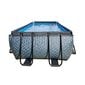 Karkasinis baseinas su smėlio filtru, stogeliu ir šilumos siurbliu Exit Wood, 540x250 cm, rudas kaina ir informacija | Baseinai | pigu.lt