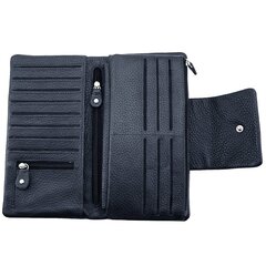 Piniginė Genuine Leather 801BLUE цена и информация | Женские кошельки, держатели для карточек | pigu.lt