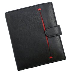 Piniginė Genuine Leather 108BLK kaina ir informacija | Vyriškos piniginės, kortelių dėklai | pigu.lt