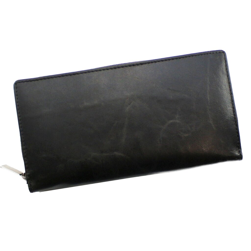 Piniginė Genuine Leather 808BLK цена и информация | Piniginės, kortelių dėklai moterims | pigu.lt