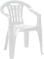 Plastikinė kėdė 4living Curver Mallorca, balta kaina ir informacija | Lauko kėdės, foteliai, pufai | pigu.lt