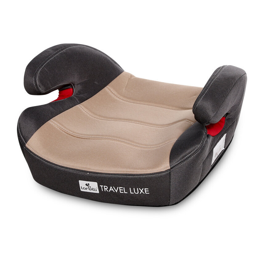 Automobilinė kėdutė-paaukštinimas Lorelli Travel Luxe Isofix Anch, 15-36 kg, Beige kaina ir informacija | Autokėdutės | pigu.lt