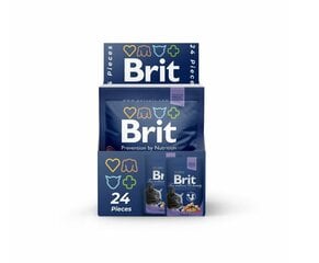 Brit Premium konservai katėms maišelyje Cod Fish 100g x 24vnt цена и информация | Brit Premium Товары для животных | pigu.lt