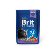 Brit Premium konservai katėms maišelyje Cod Fish 100g x 24vnt цена и информация | Консервы для кошек | pigu.lt