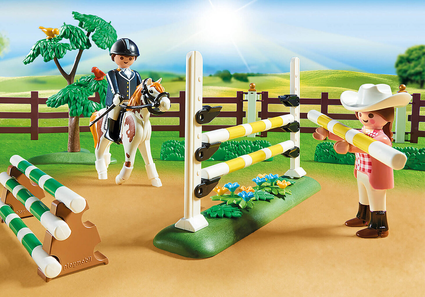 70337 PLAYMOBIL® Country Žirgų pasirodymas kaina ir informacija | Konstruktoriai ir kaladėlės | pigu.lt