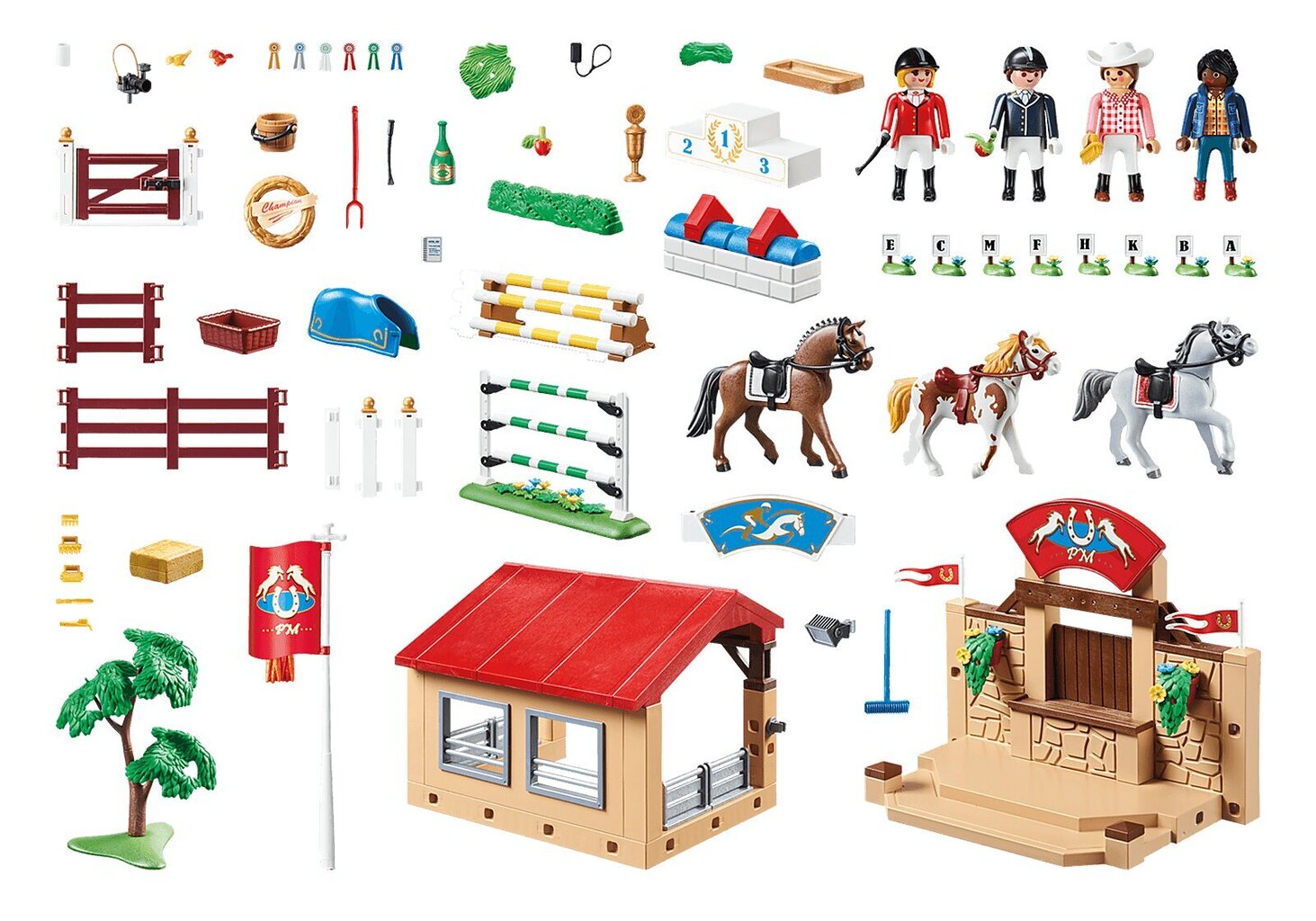 70337 PLAYMOBIL® Country Žirgų pasirodymas kaina ir informacija | Konstruktoriai ir kaladėlės | pigu.lt