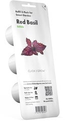 Click & Grow Smart Garden refill Красный Базилик 3шт цена и информация | Семена приправ | pigu.lt