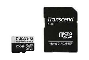 MEMORY MICRO SDXC 256GB W/A/UHS-I TS256GUSD330S TRANSCEND цена и информация | Карты памяти для телефонов | pigu.lt