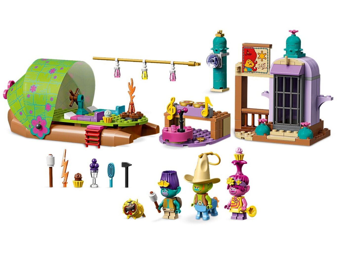 41253 LEGO® Trolls Linksmieji nuotykiai su plaustu цена и информация | Konstruktoriai ir kaladėlės | pigu.lt