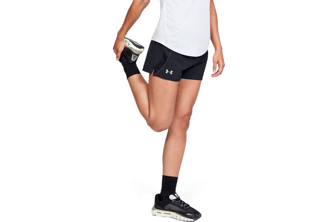 Sportiniai šortai Under Armour W Qualifier Speedpocket Short 1342856, 001 XS, 52815 kaina ir informacija | Sportinė apranga moterims | pigu.lt