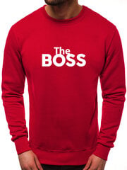 Džemperis The boss, raudonas цена и информация | Мужские толстовки | pigu.lt