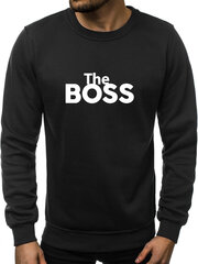Džemperis The boss, juodas цена и информация | Мужские толстовки | pigu.lt