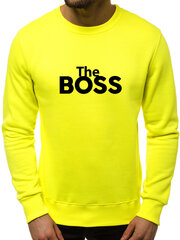 Džemperis The boss, geltonas цена и информация | Мужские толстовки | pigu.lt
