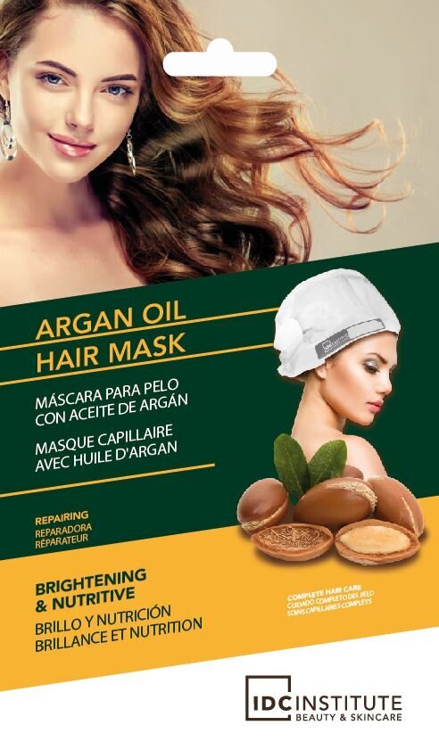 Plaukų kaukė su argano aliejumi IDC Institute Hair Care 40 g цена и информация | Priemonės plaukų stiprinimui | pigu.lt