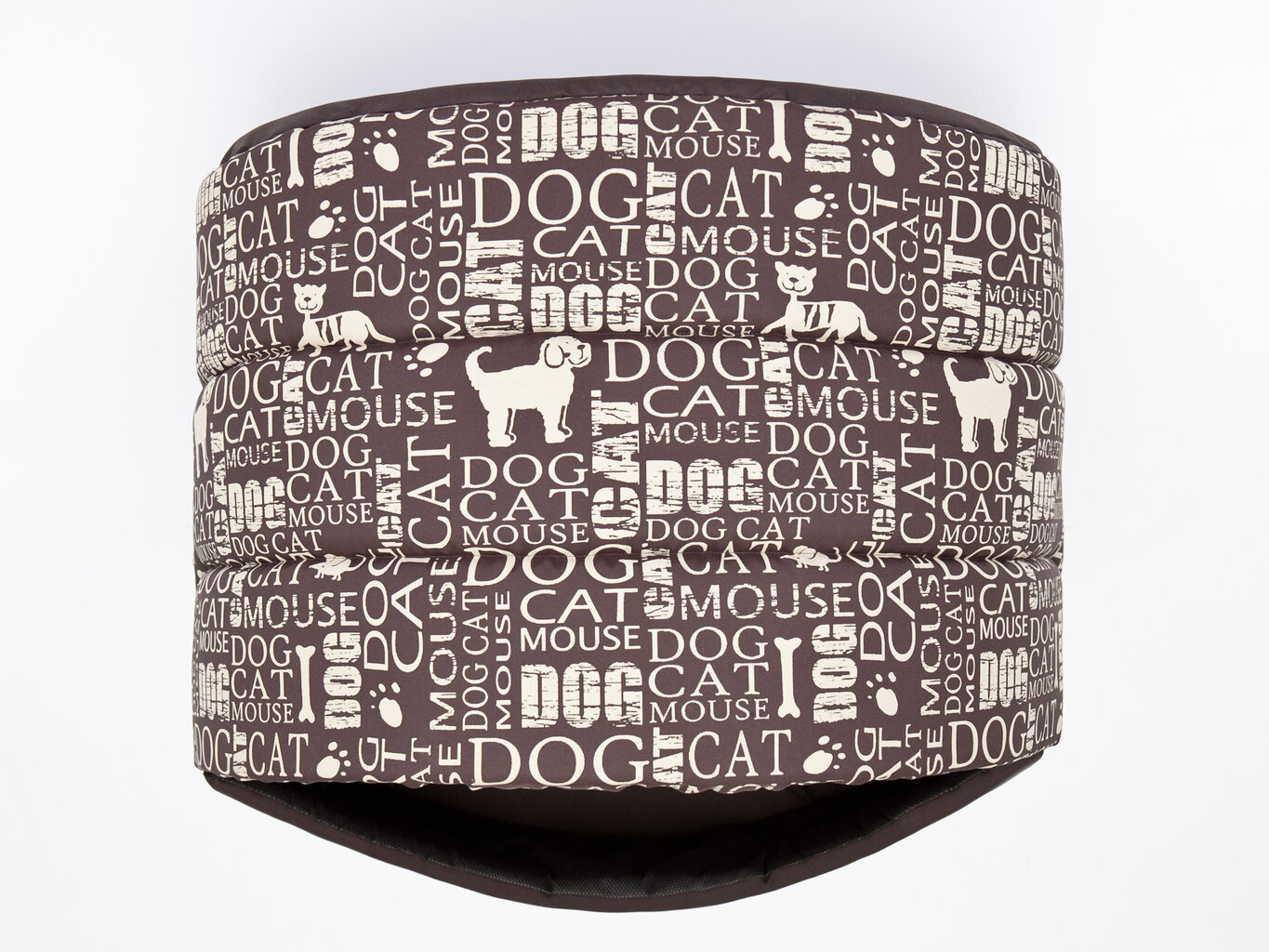 Guolis-būda Hobbydog R4, 60x49x42cm, rudas su užrašais kaina ir informacija | Guoliai, pagalvėlės | pigu.lt