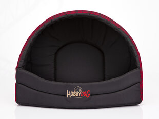 Guolis-būda Hobbydog R3, 55x43x38cm, raudonas kaina ir informacija | Guoliai, pagalvėlės | pigu.lt
