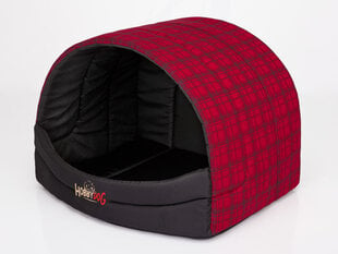 Guolis-būda Hobbydog R3, 55x43x38cm, raudonas kaina ir informacija | Guoliai, pagalvėlės | pigu.lt
