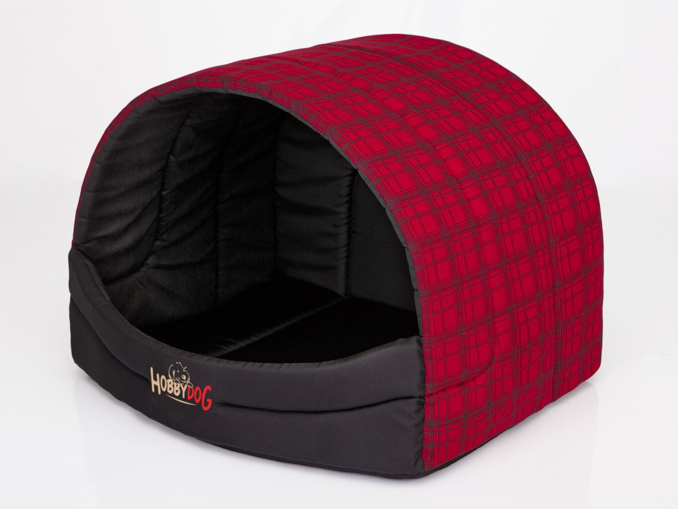 Guolis-būda Hobbydog R1, 40x33x28cm, raudonas kaina ir informacija | Guoliai, pagalvėlės | pigu.lt