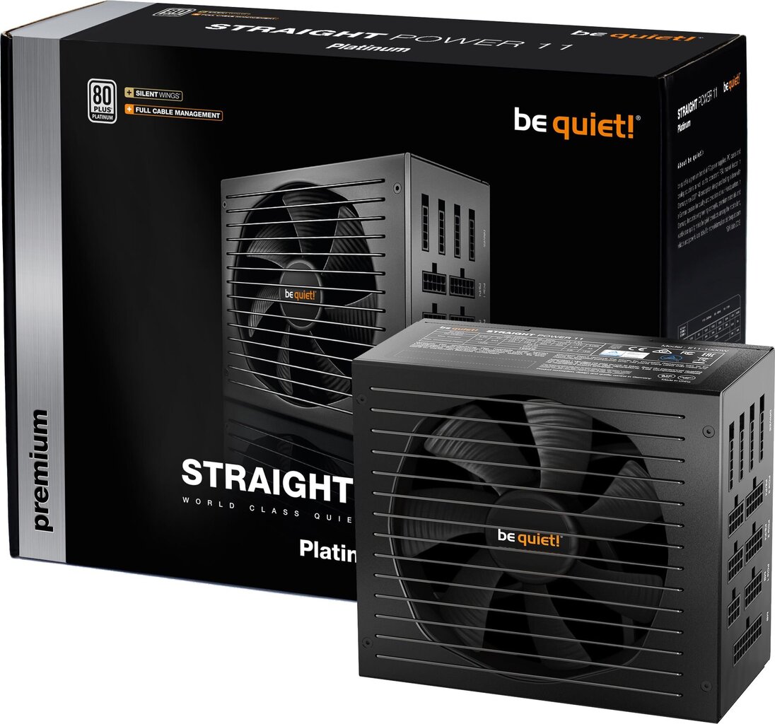 Be Quiet! Straight Power 11 - 850W BN308 цена и информация | Maitinimo šaltiniai (PSU) | pigu.lt