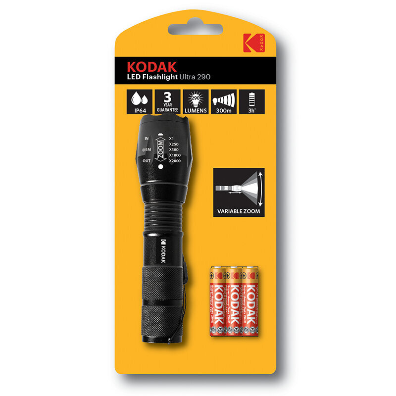 Kodak LED Flashlight Ultra 290 kaina ir informacija | Laidai telefonams | pigu.lt