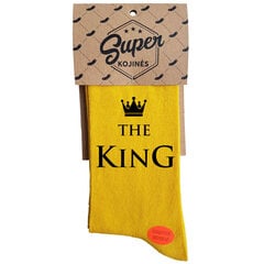 Kojinės The King, geltonos kaina ir informacija | Originalios kojinės | pigu.lt