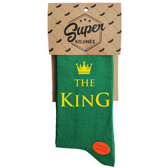 Носки The King, зеленый цвет цена и информация | Originalios kojinės | pigu.lt