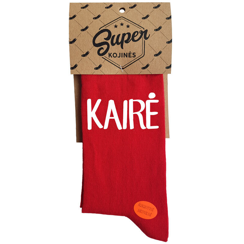 Kojinės"Kairė - Ne Kairė" (Pakabinama pakuotė) kaina ir informacija | Originalios kojinės | pigu.lt