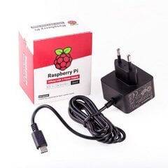 Raspberry Pi oficialus maitinimo šaltinis USB-C 5.1V 3A kaina ir informacija | Atviro kodo elektronika | pigu.lt