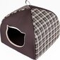 Guolis-būda Hobbydog Igloo R3, 49x49x40 cm, ruda kaina ir informacija | Guoliai, pagalvėlės | pigu.lt