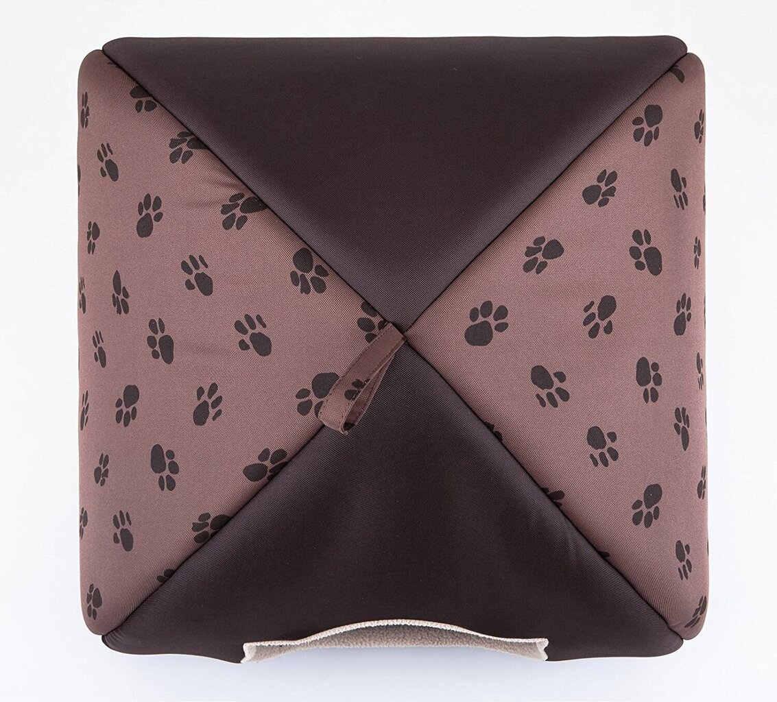 Guolis-būda Hobbydog Igloo R3, 49x49x40 cm, ruda kaina ir informacija | Guoliai, pagalvėlės | pigu.lt