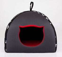 Guolis-būda Hobbydog Igloo R3, 49x49x40 cm, juoda kaina ir informacija | Guoliai, pagalvėlės | pigu.lt