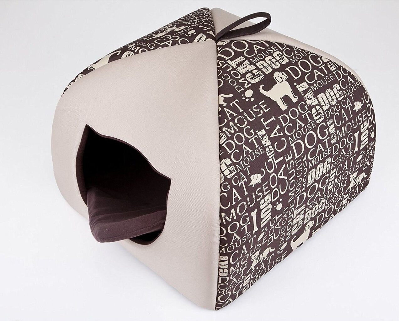 Guolis-būda Hobbydog Igloo R2, 44x44x35 cm, ruda kaina ir informacija | Guoliai, pagalvėlės | pigu.lt