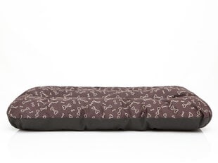 Hobbydog pagalvėlė Eco Prestige R2, 100x70x8 cm, ruda su kauliukais kaina ir informacija | Guoliai, pagalvėlės | pigu.lt
