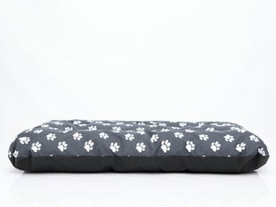 Hobbydog pagalvėlė Eco Prestige R3, 115x80x12 cm, pilka su pėdutėmis kaina ir informacija | Guoliai, pagalvėlės | pigu.lt