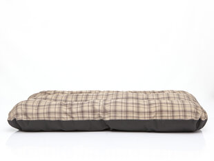 Hobbydog подушка Eco Prestige R3, 115x80x12 см, песочного цвета в клетку цена и информация | Лежаки, домики | pigu.lt