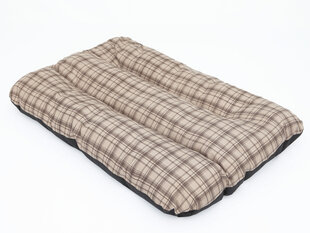 Hobbydog подушка Eco Prestige R3, 115x80x12 см, песочного цвета в клетку цена и информация | Лежаки, домики | pigu.lt