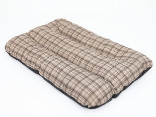 Hobbydog подушка Eco Prestige R1, 90x60x8 см, песочного цвета, клетчатая цена и информация | Лежаки, домики | pigu.lt